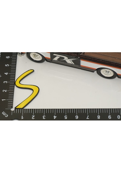 Dk Tuning Mini Cooper S Bagaj Küçük Boy Siyah Sarı Logo Amblem Bagaj Arma