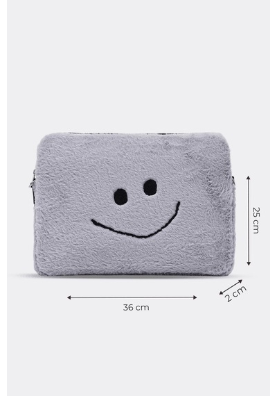 Mussen Smile Laptop Kılıfı 13" & 14" İnç Uyumlu Duman