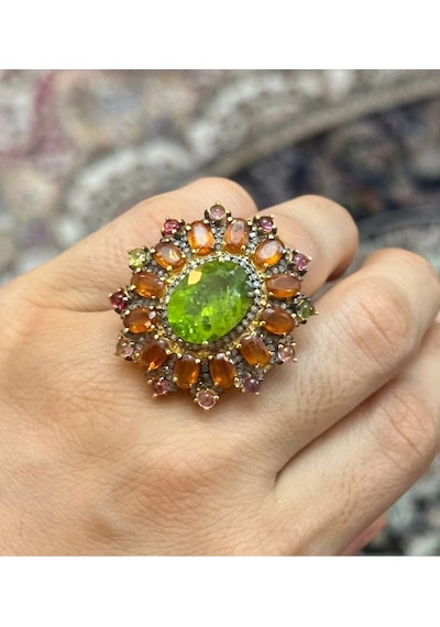 Allahverdi Türkmen Peridot Elmas Yüzük