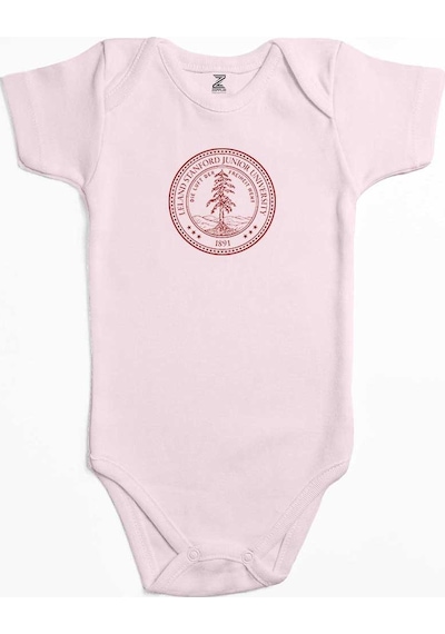 Zepplin Giyim Stanford University Circle Logo Ekru Bebek Body Zıbın