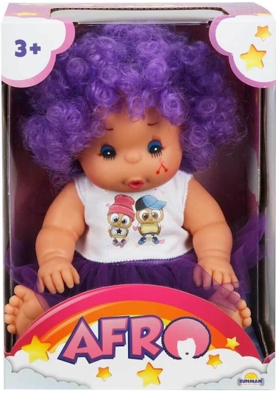 20040 Afro Kıvırcık Saçlı Bebek 23 Cm -nessiworld