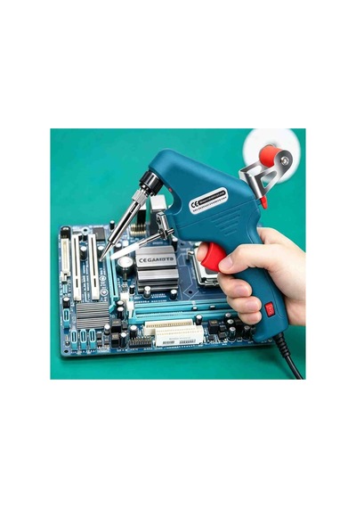 60w Otomatik Lehim Tabancası Lehim Teli Beslemeli Hızlı Isınan Tek Elle Kullanım Aç/kapa