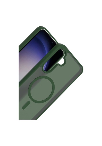 Samsung Uyumlu Galaxy A56 Jota Magsafe Kapak Koyu Yeşil