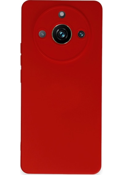 Realme 11 Pro Kılıf Nano İçi Kadife Silikon - Kırmızı Renk