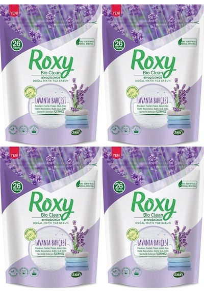 Dalan Roxy Bio Clean Matik Sabun Tozu 800GR Lavanta Bahçesi (4 Lü