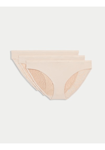 Marks & Spencer 3'lü Body Soft Bikini Külot Seti Bej
