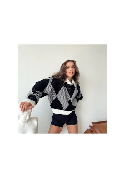 Nimas Kadın Siyah Oversize Kazak Siyah - 585785749 Siyah