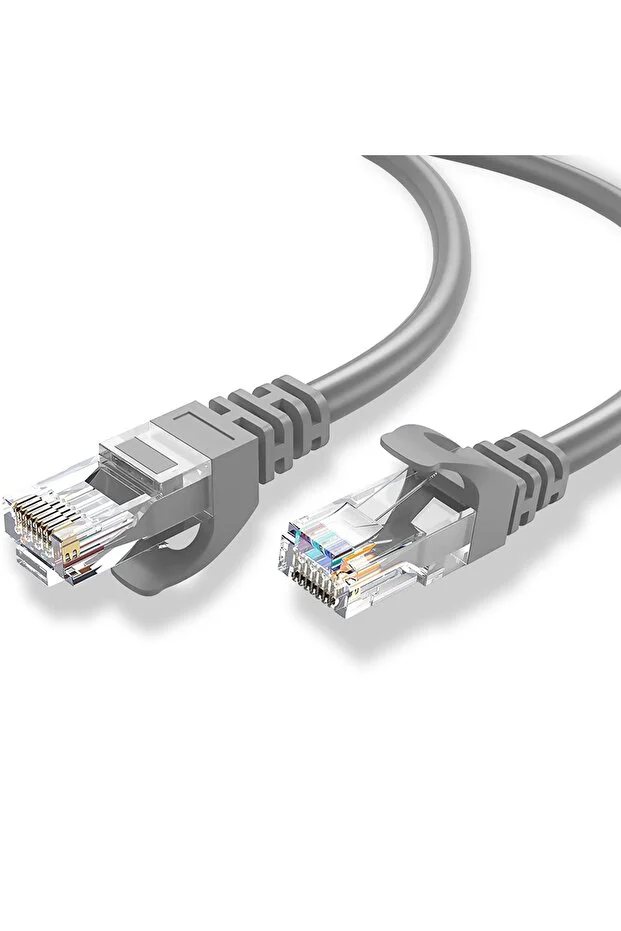 15 Metrelik Cat6 Lan Fabrikasyon Internet Data Kablosu Ethernet Modem Rj45 Uçlu Jacklı Network Adsl