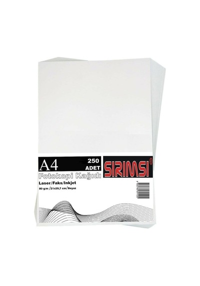 A4 Kağıt 250'li Paket 80gr No:425