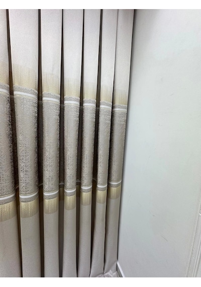 Nivemeshome Nilüfer V -5228 1/3 Sık Pileli Fon Perde Apm Vizon