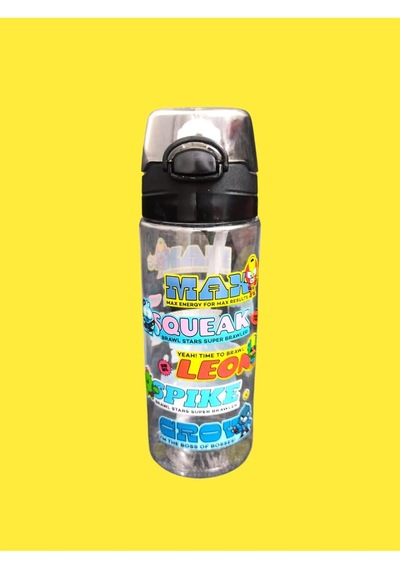 Brawl Stars Max Squeak Leon Spike Crow 500 Ml Matara Suluk Süper Kalite Siyah