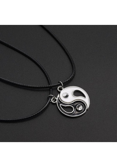 Best friends  Ying Yang  İkili Arkadaşlık sevgili Kolye Beyaz