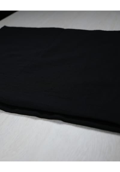 Luluscarf Rami Pamuk Düz Renk Yumuşak Tesettür Şal Siyah