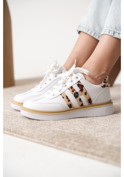 Daxtors Garantili D0516 Günlük Ortopedik Kadın Sneaker Spor Ayakkabı Beyaz