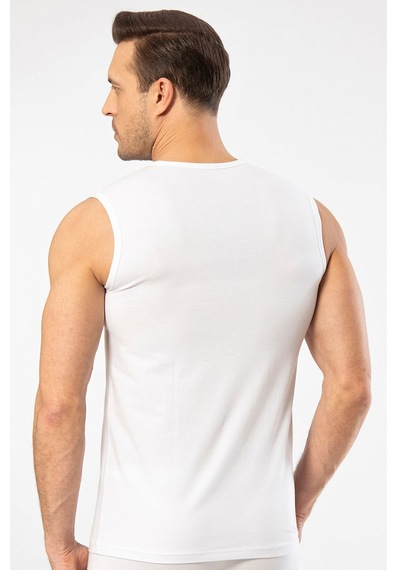 Cacharel Erkek Bisiklet Yaka Spor Atlet 1303/beyaz