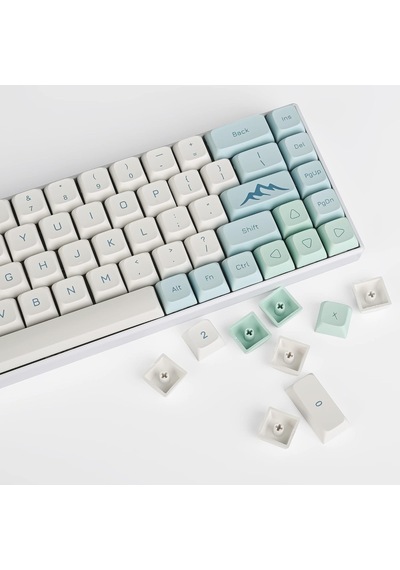 Xda Pbt Anahtar Kapağı, 133 Tuşlu Boya Süblimasyon Buzulu Beyaz Custome Anahtar Kapağı Seti Kiraz/gatron Mx Anahta