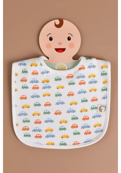 E&f Store Erkek Bebek 3'lü Sıvı Geçirmez Mama Önlüğü Seti - Model 3 Çok Renkli