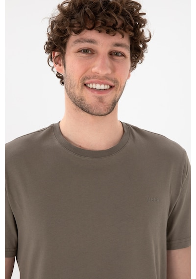 U.S. Polo Assn. Erkek Regular Fit Bisiklet Yaka Vizon Basic Tişört 50305928-VR052 U.S. Polo Assn. Erkek Regular Fit Bisiklet Yaka Vizon Basic Tişört 50305928-VR052