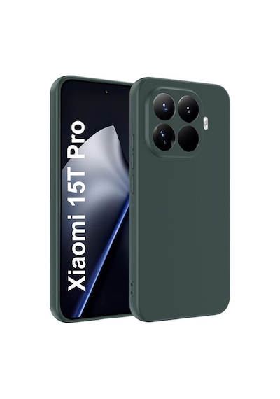 Xiaomi Mi 15t Pro First Silikon - Koyu Yeşil Diğer
