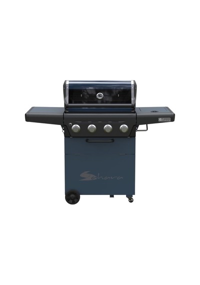 X450 Klasik Barbekü, Lpg'li Barbekü Mangal Ayaklı, 20.25 Kw Isı Gücü, Termometreli Cam Kapak, Tekerlekli, Gri Mavi Diğer