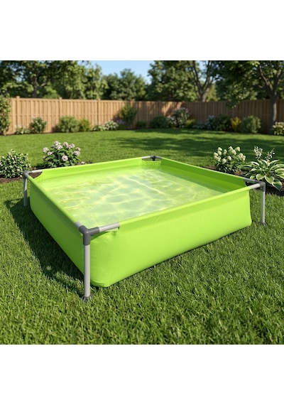 Kids Frame Pool Yeşil Çerçeveli Çocuk Havuzu 122 Cm X 122 Cm X 33 Cm 17256