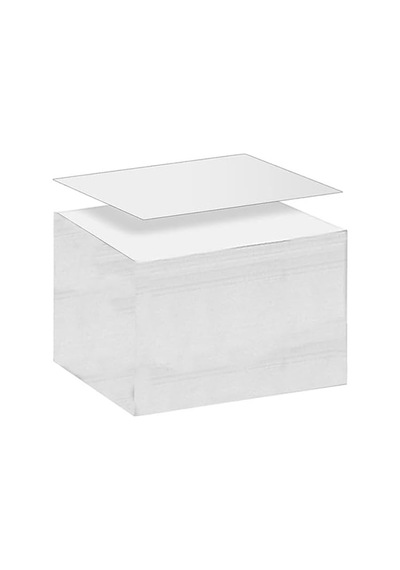 Küp Notluk Yedeği 500 Lü 1 Paket Masaüstü Beyaz Küp Blok Not Kağıdı Yedek 9.5x9.5cm Küp Not Boş Kağıt Büro