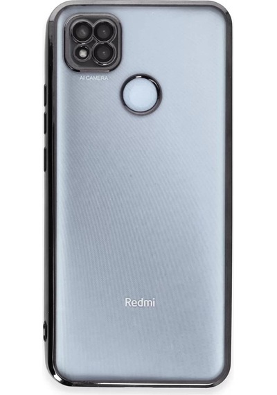Newface Xiaomi Redmi 9c Kılıf Razer Lensli Silikon - Siyah