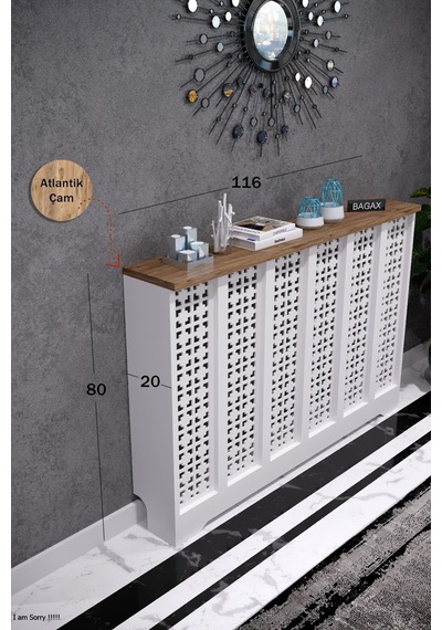 Petek Kaplama Kalorifer Peteği Kapatma Dekoratif Dresuar İç Ölçü 116 Cm Dış Ölçü 120 Petek 116 Beyaz Üstü Çam D8 Petek Kaplama Kalorifer Peteği Kapatma Dekoratif Dresuar İç Ölçü 116 Cm Dış Ölçü 120 Petek 116 Beyaz Üstü Çam D8