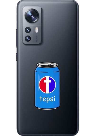 Xiaomi Mi 12 Uyumlu Şeffaf Kılıf Fast Food 1 Tasarımlı
