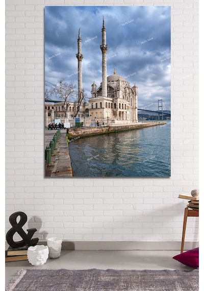 Ortaköy Camii Istanbul Şehir Manzara Kanvas Tablo