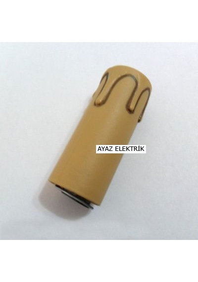 Küçük Sarı E14 Mum Duy Dekoratif Standart Avize Ampul Duyu