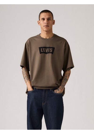 Levi's Erkek Kahverengi Bisiklet Yaka Rahat Kesim Loose T-shirt - 001tr-0004 Kahverengi