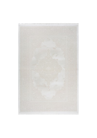 Badelya Home Krem Ekru 7134 Modern Doğal Taban Saçaklı Salon Koridor Mutfak Çocuk Oturma Odası Halı Yolluk 7134-krem