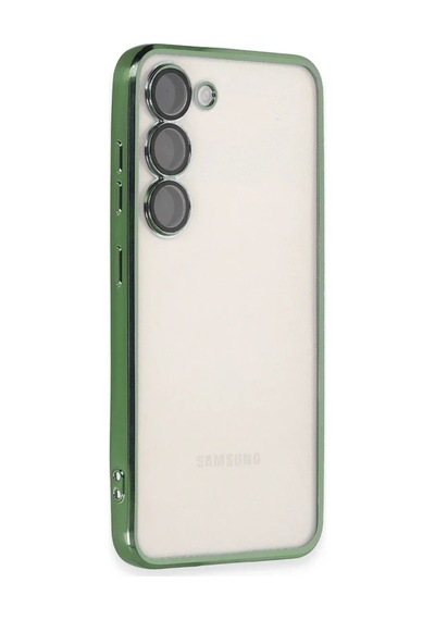 Lb Samsung Galaxy Uyumlu S24 Kılıf Razer Lensli Silikon - Yeşil