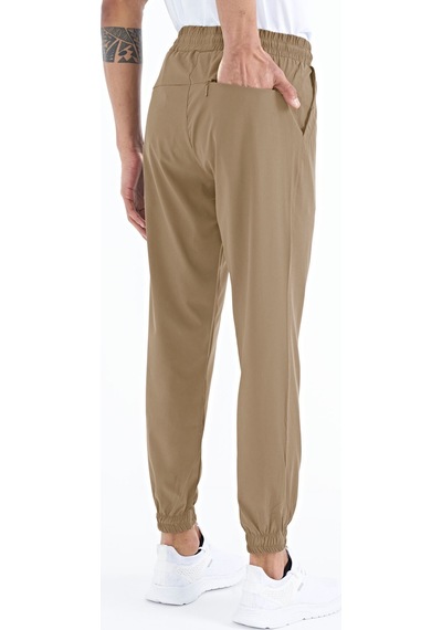 Tommy Life Bej Erkek Basic Cepli Bağcıklı Rahat Form Lastik Paça Eşofman Altı - 84826 Bej