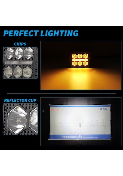 Off Road Tampon Ve Kaput Üstü Led 3 İnç Gündüz Led Sis Farı Çalışma Lambası Kablo Set Takım Lamba