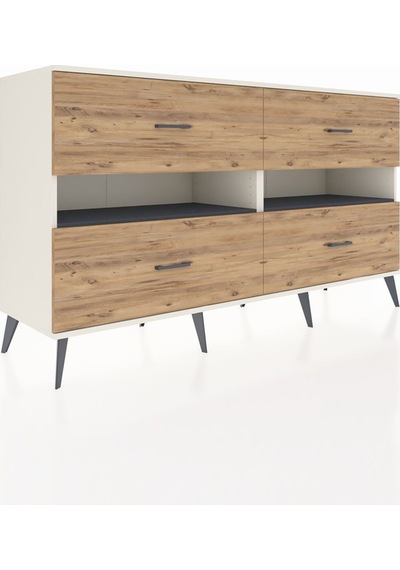 Hyperion Konsol 2 Raflı 4 Çekmeceli 176x44x99 Aytaşı-antrasit/çam Aytası/antrasıt - Aytası Hyperion Konsol 2 Raflı 4 Çekmeceli 176x44x99 Aytaşı-antrasit/çam Aytası/antrasıt - Aytası