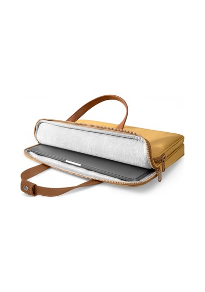 Tomtoc H22 13 - 13,5 İnç Apple Uyumlu MacBook Air & Pro Suya Dayanıklı Sarı Laptop Notebook Çantası