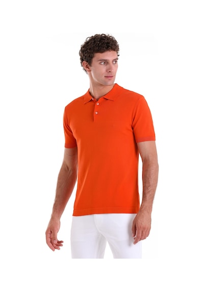 Hatemoğlu Turuncu Comfort Fit Düz Polo Yaka Rayon Triko Tişört Turuncu Hatemoğlu Turuncu Comfort Fit Düz Polo Yaka Rayon Triko Tişört Turuncu