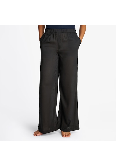 Tommy Hilfiger Long Kadın Siyah Modal Karışımlı Pantolondüzuw0uw05955