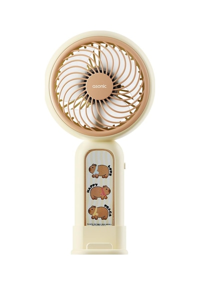 Asonic Afn20 Krem 250mah Dahili Pil Elde Taşınabilir Masaüstü Usb Fan Şarjlı Type-c Şarj 1 Adet