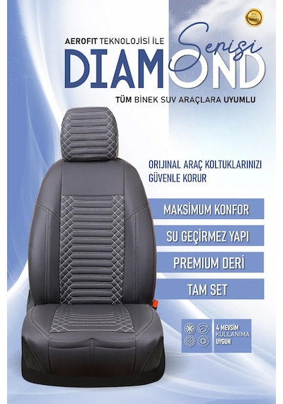 Kia Ceed Eski Lüx Full Deri Oto Koltuk Kılıfı Ön Arka Takım Exclusive Füme