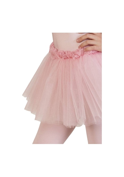 694 Kristal Tül Etek Pembe
