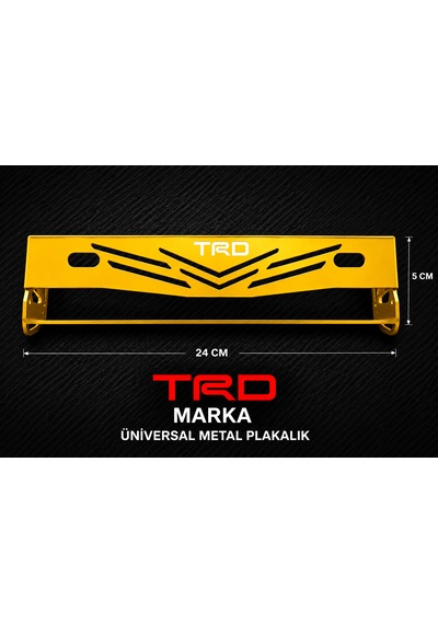 Trd Marka Universal Metal Plakalık Sarı 0
