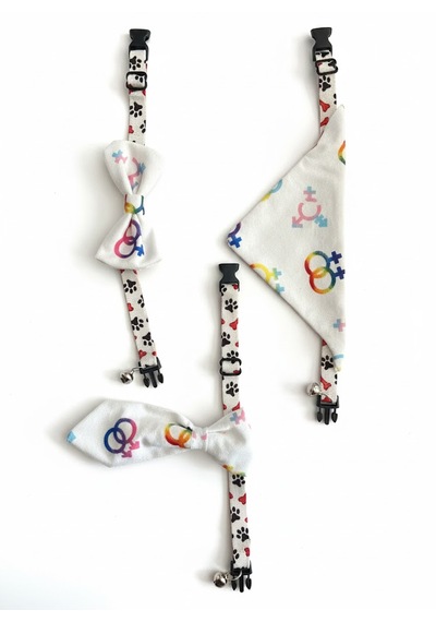 Flypet Karışık Desen Kedi Tasma Seti & Yavru Köpek Tasma Seti 13cm-24cm Ayarlanabilir Tasma