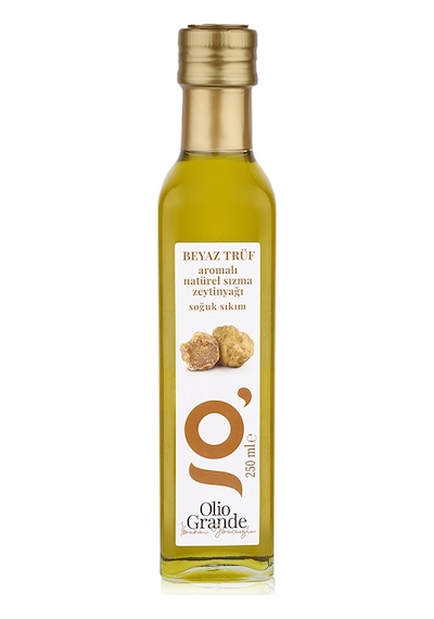 Olio Grande Soğuk Sıkım Beyaz Trüf Aromalı Natürel Sızma Zeytinyağı 250 ML