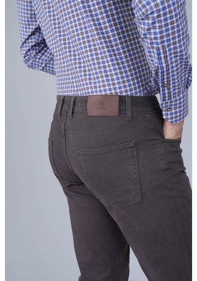 Bisse Kahve Gabardin Pamuklu 5 Cepli Spor Pantolon Pns24k24004 D11 Kahverengi