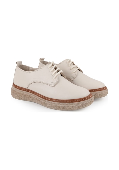 Mamma Mia Kadın Günlük Ayakkabı Hakiki Deri Bağcıklı Kalın Platform Taban Oxford Sneaker 26y-7560 Krem Mamma Mia Kadın Günlük Ayakkabı Hakiki Deri Bağcıklı Kalın Platform Taban Oxford Sneaker 26y-7560 Krem
