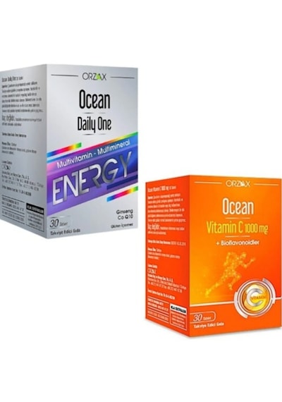 Ocean C Vitamin 30 Tablet + Daily One Multivitamin Energy 30 Tablet