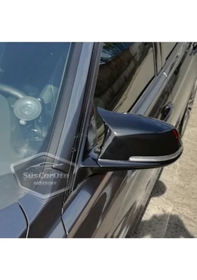 ŞüsCarOto BMW F30-F32-F20 2012-2018 Batman Yarasa Ayna Kapağı Piano Black ABS Plastik (00)